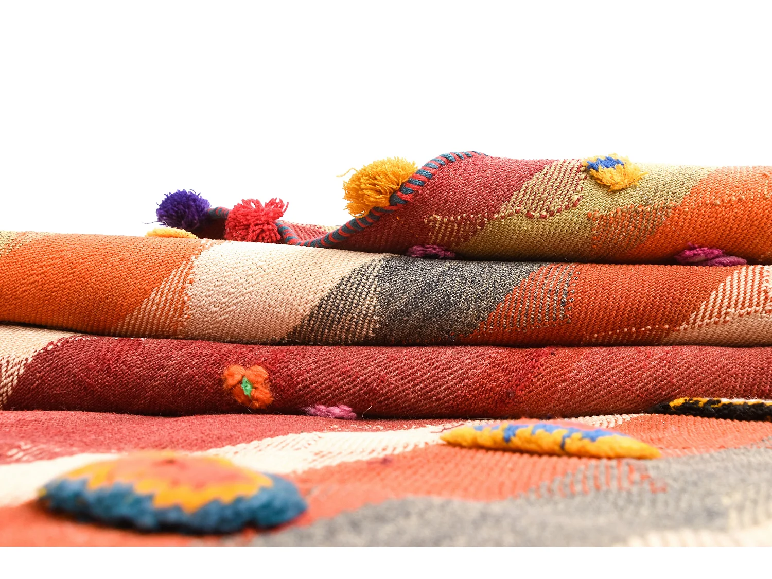 Wollteppich 128x325 Rot Jajim