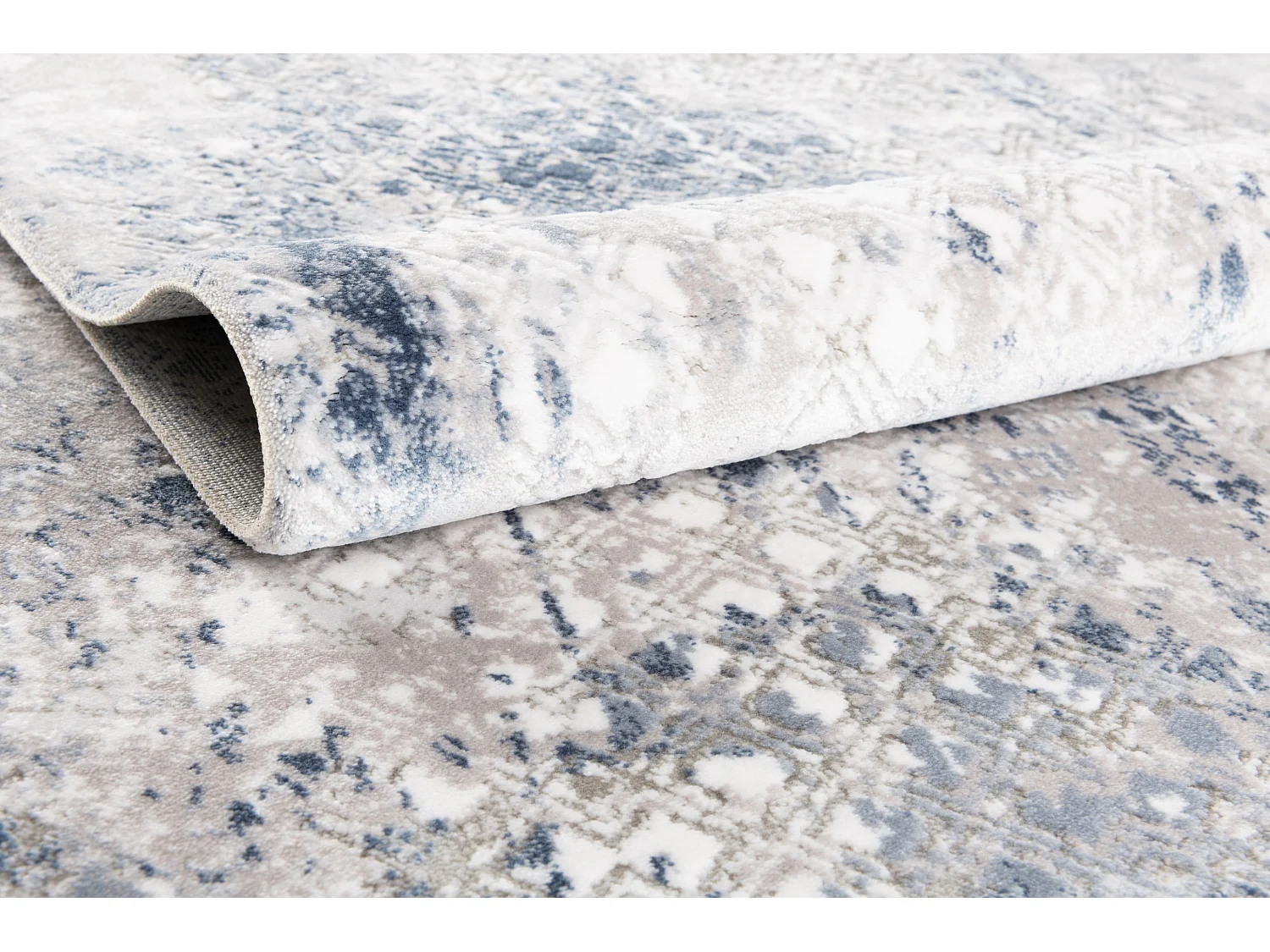 Tapis 240x240 Bleu Davos Magic