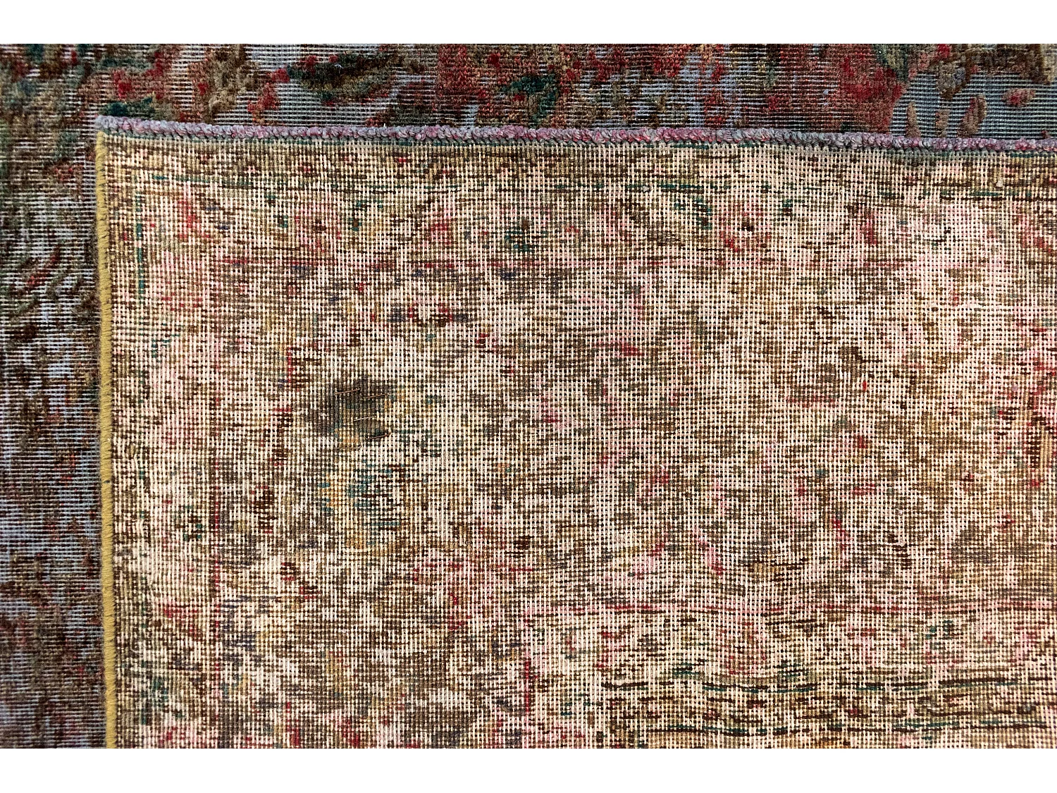 Tapis de laine 194x300 Bleu Vintage Royal