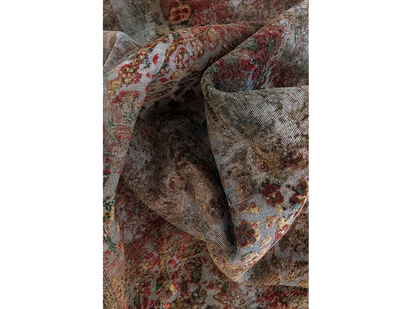 Tapis de laine 194x300 Bleu Vintage Royal