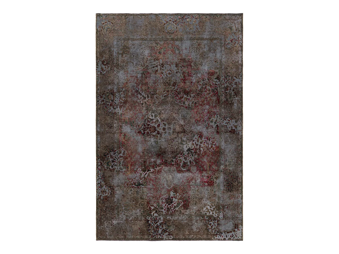 Tapis de laine 194x300 Bleu Vintage Royal