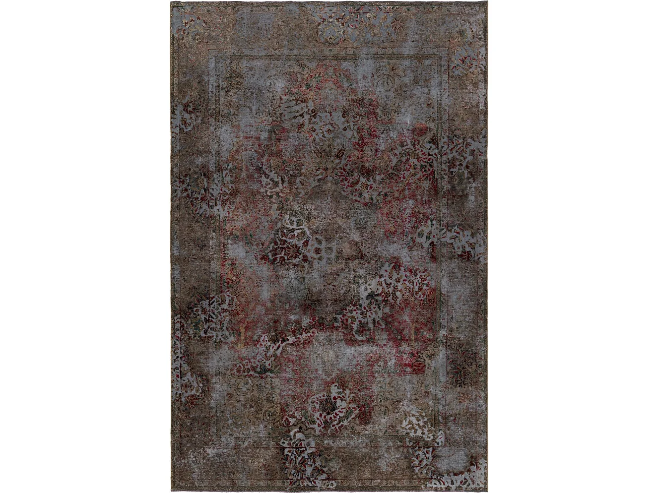 Tapis de laine 194x300 Bleu Vintage Royal