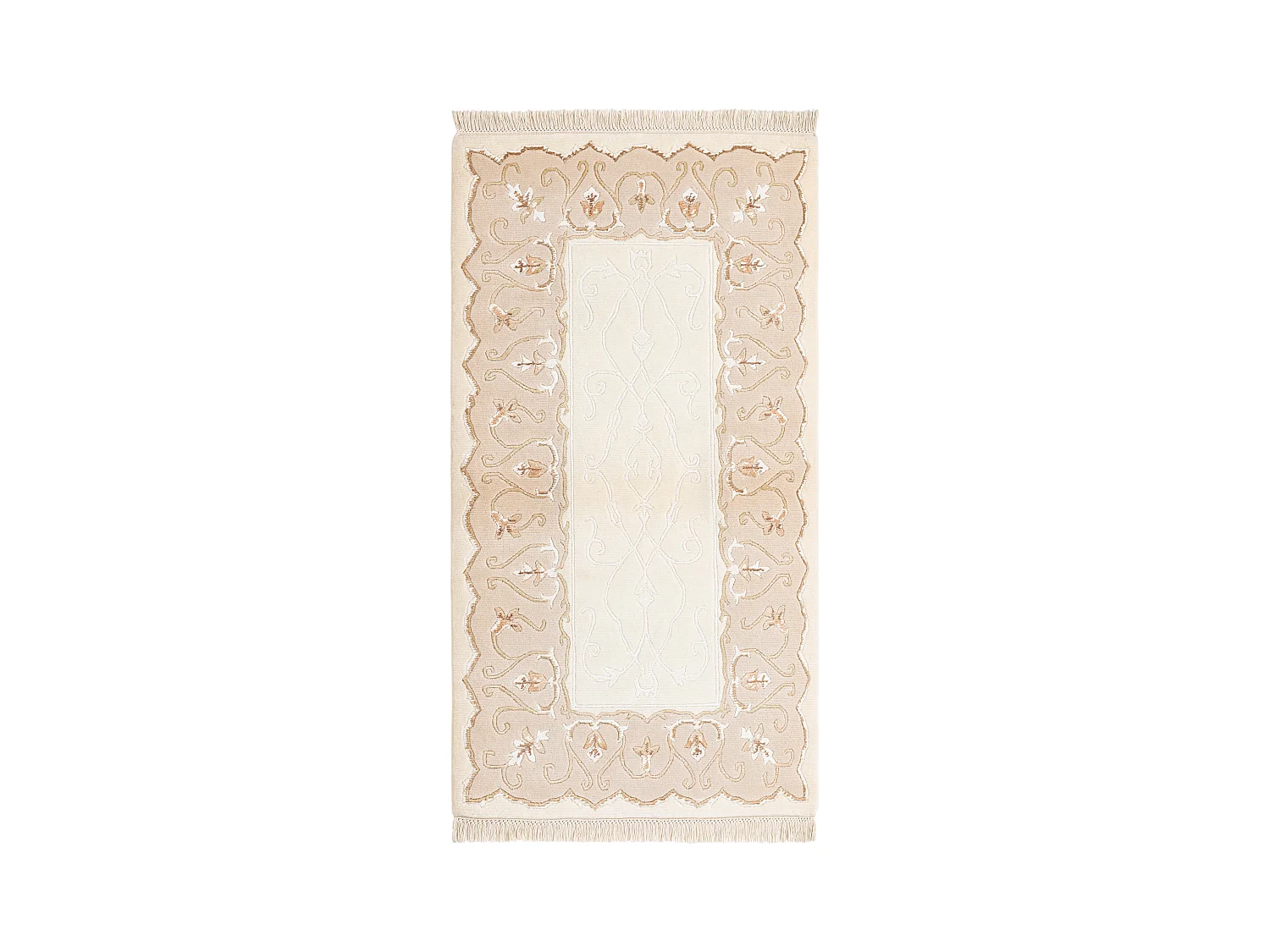 Tapis de laine 84x160 beige Darya