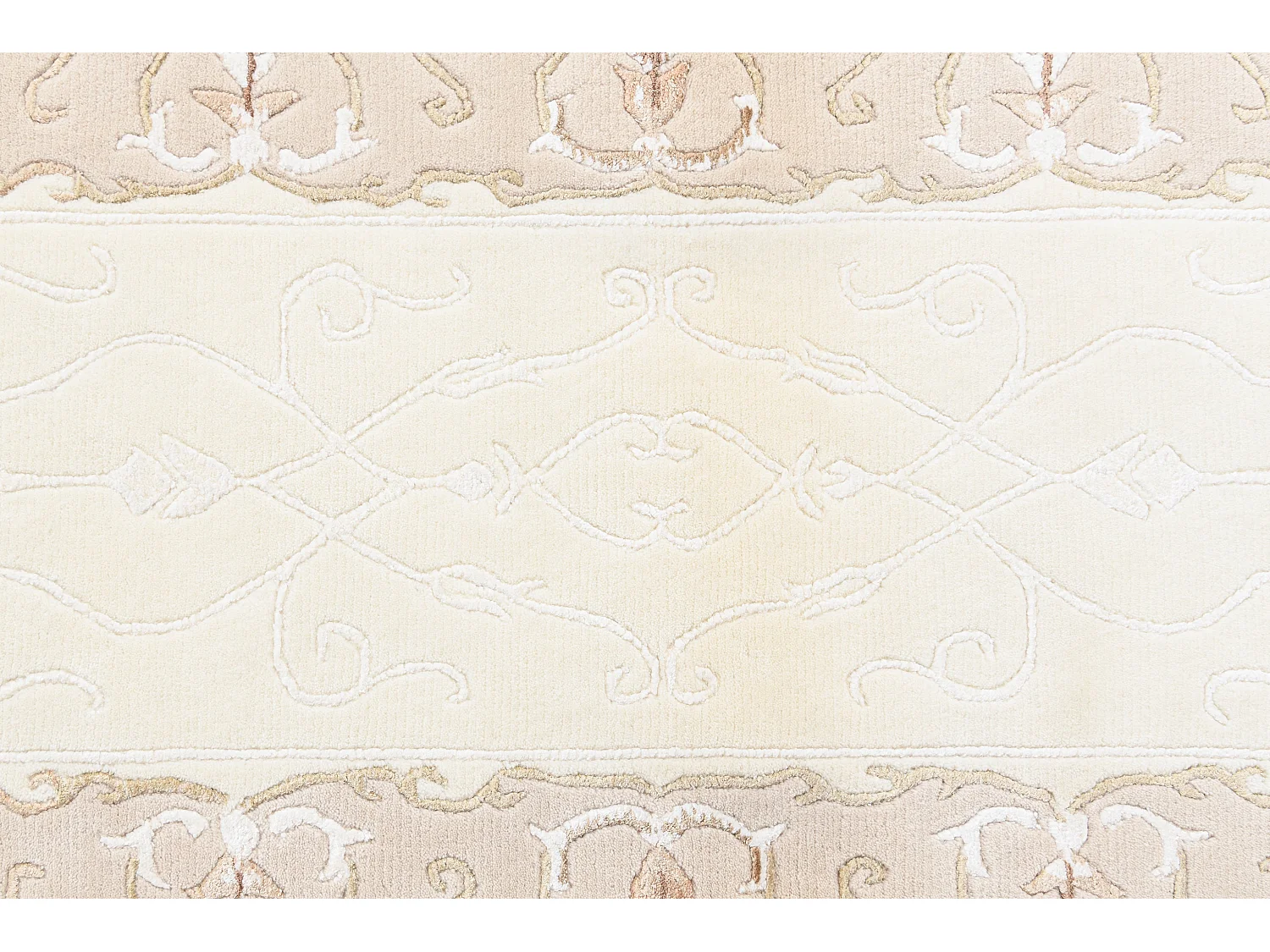 Tapis de laine 84x160 beige Darya