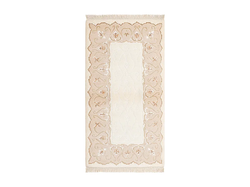 Tapis de laine 84x160 beige Darya