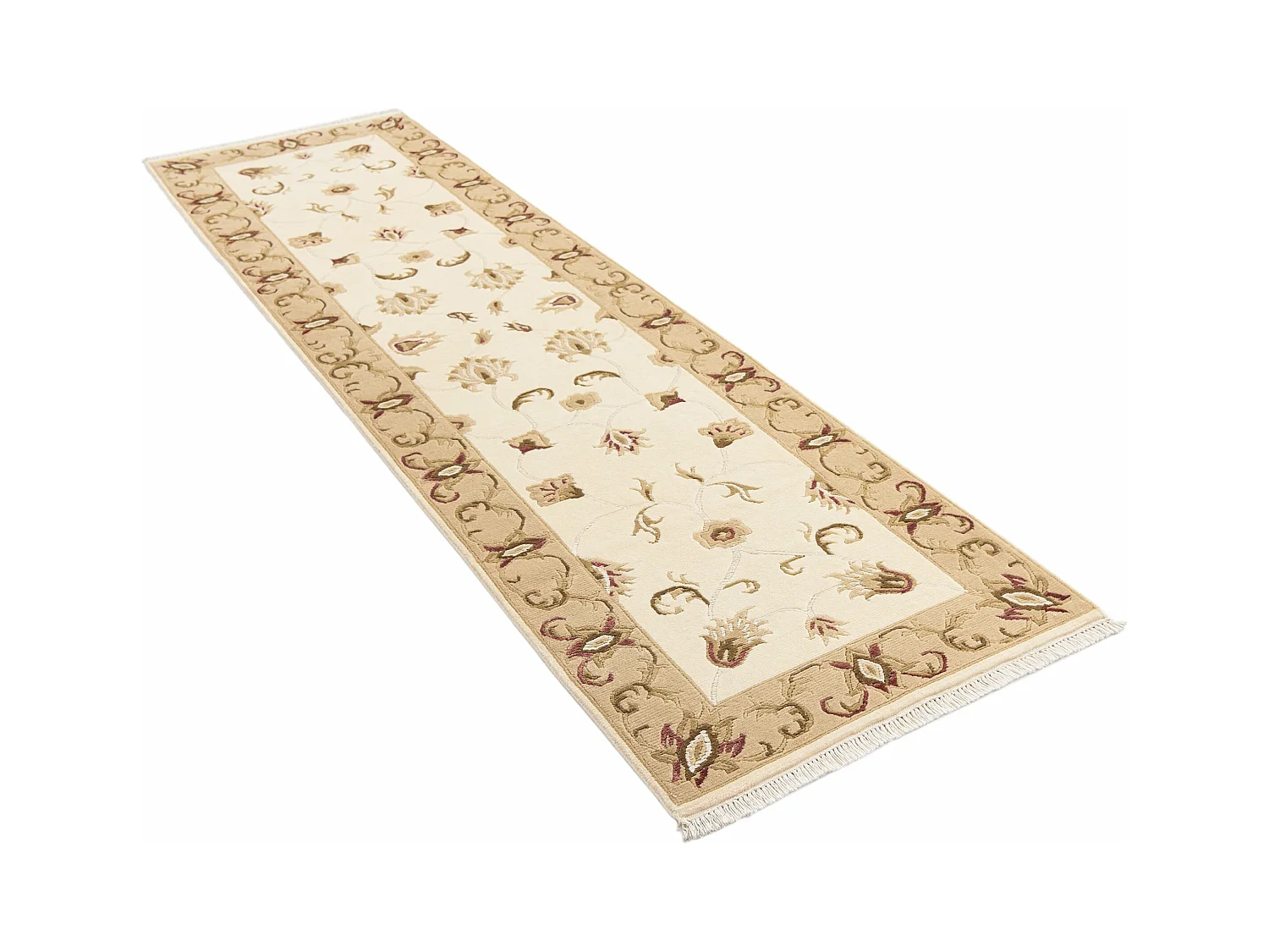 Tapis de couloir en laine 79x297 brun Darya