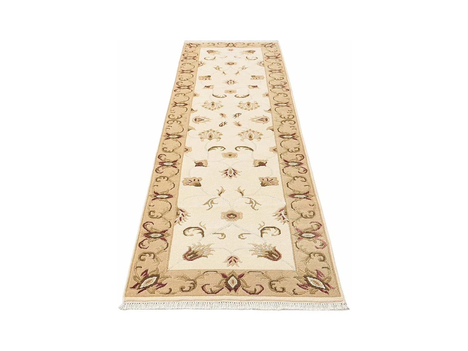 Tapis de couloir en laine 79x297 brun Darya