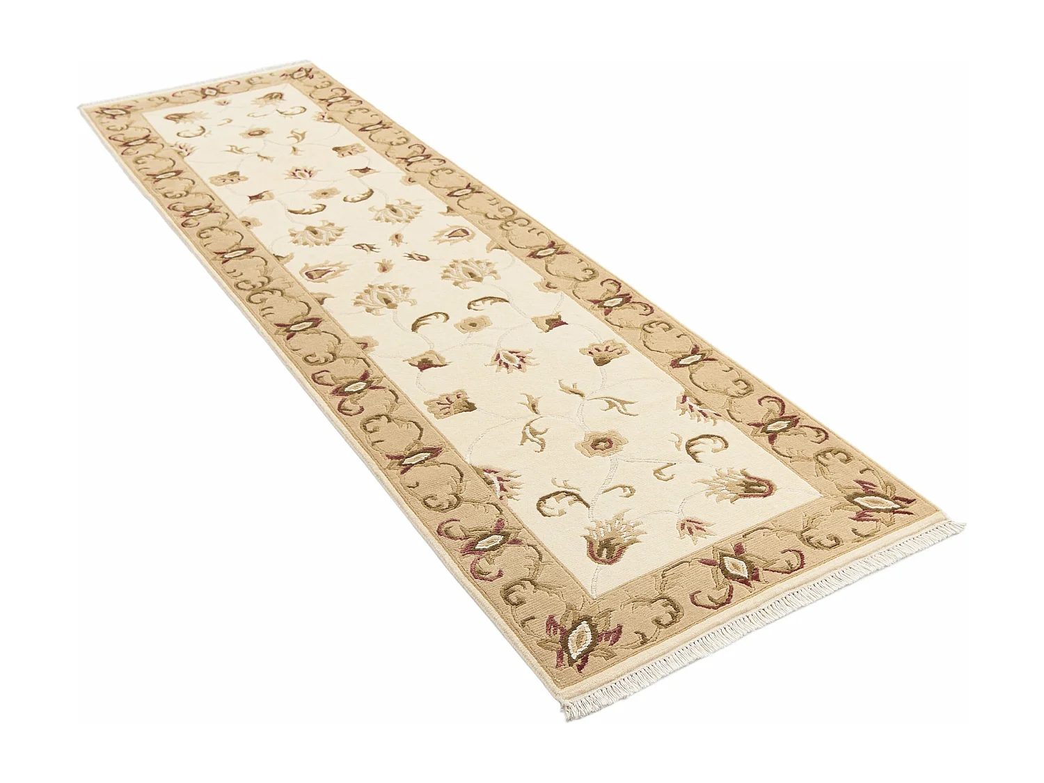 Tapis de couloir en laine 79x297 brun Darya