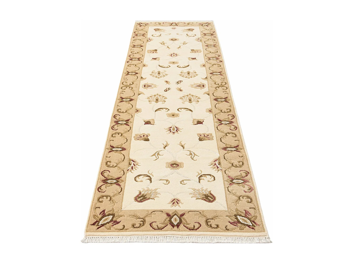 Tapis de couloir en laine 79x297 brun Darya