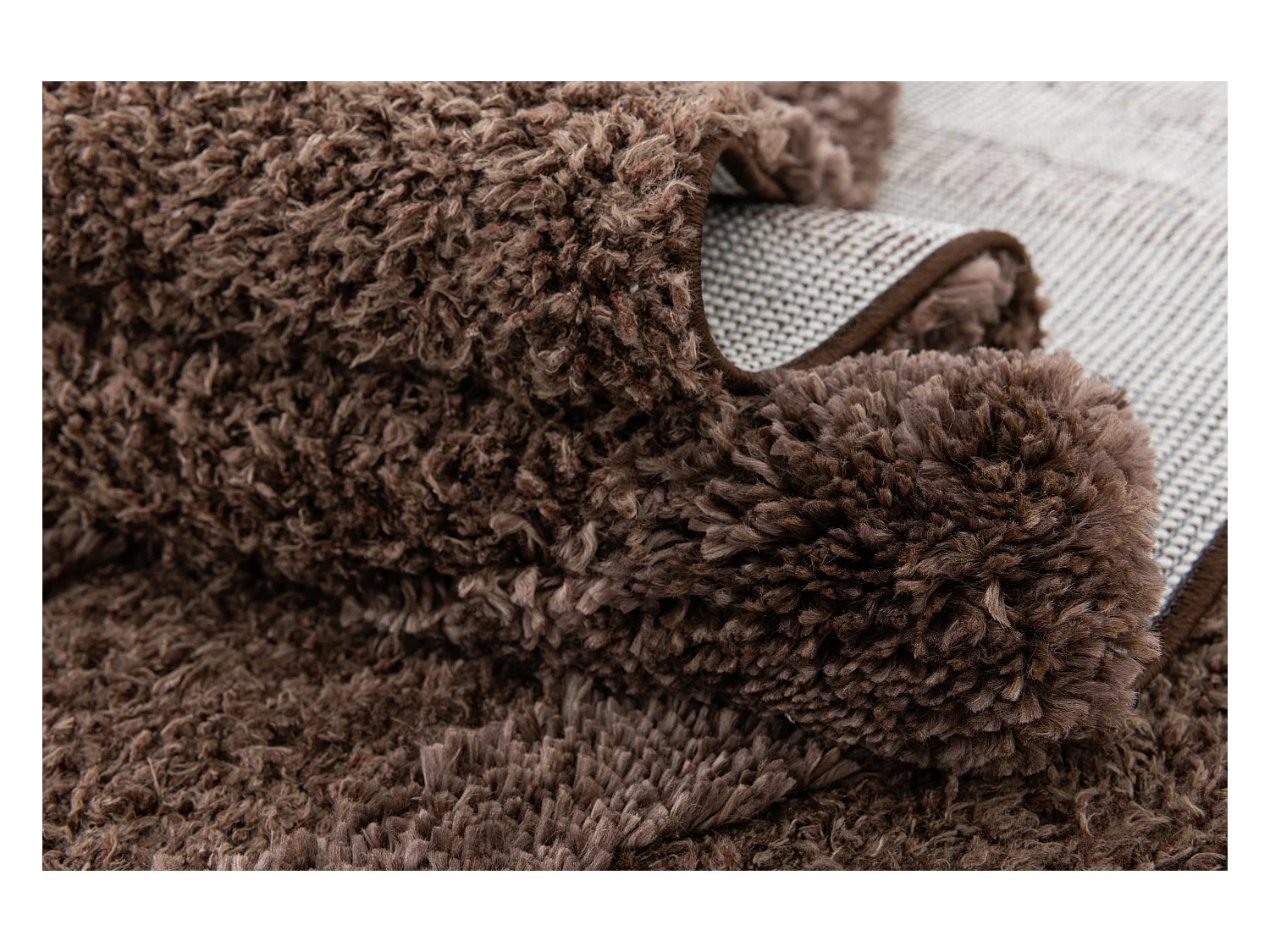 Hoogpolig tapijt 245x160 Donkerbruin Thun Tribus