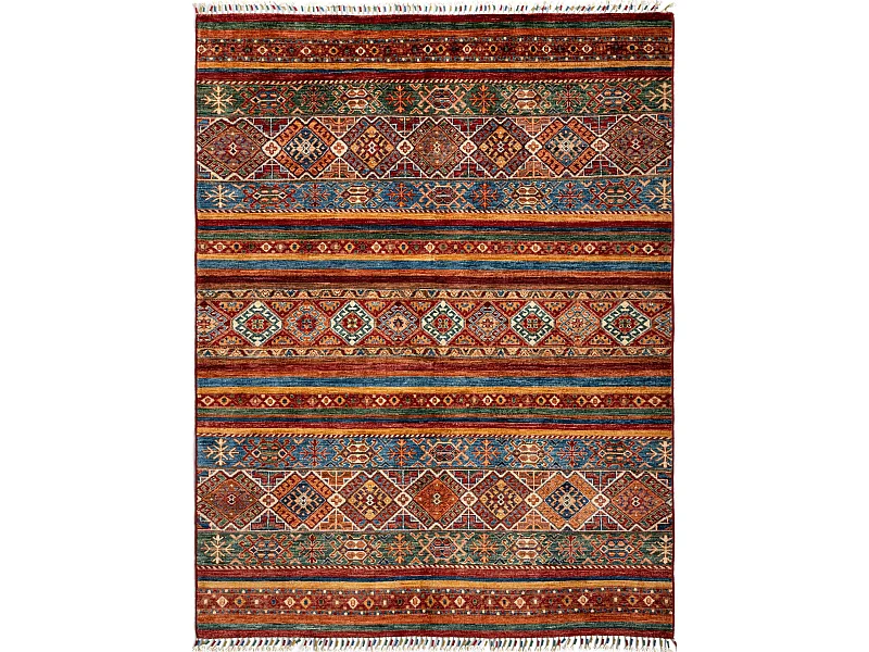 Wollteppich 157x203 Rot Torkman