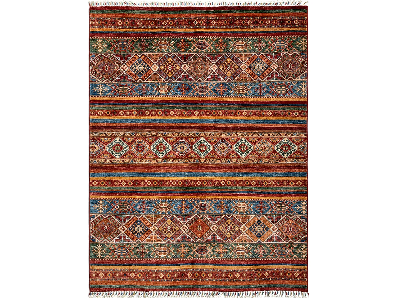 Wollteppich 157x203 Rot Torkman