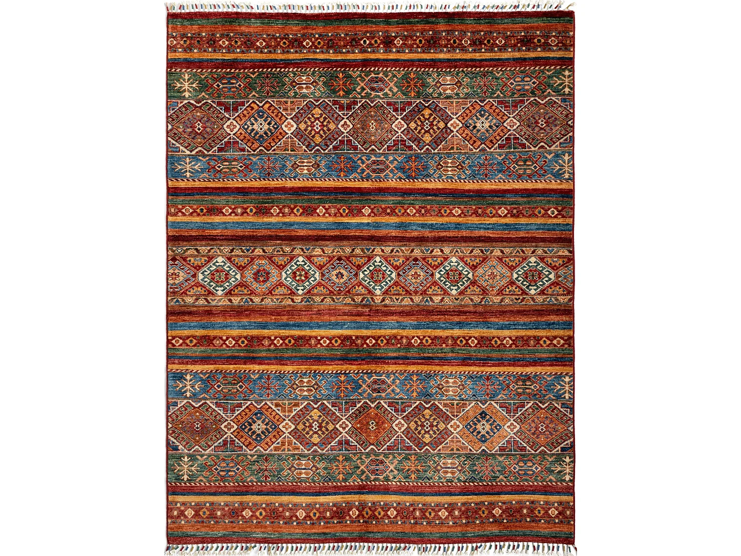 Wollteppich 157x203 Rot Torkman