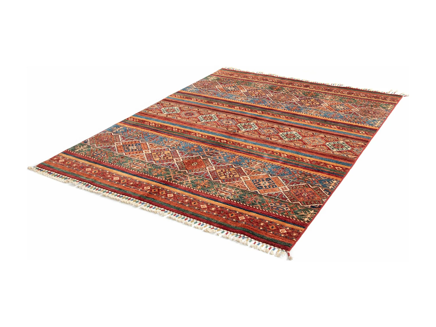 Wollteppich 157x203 Rot Torkman