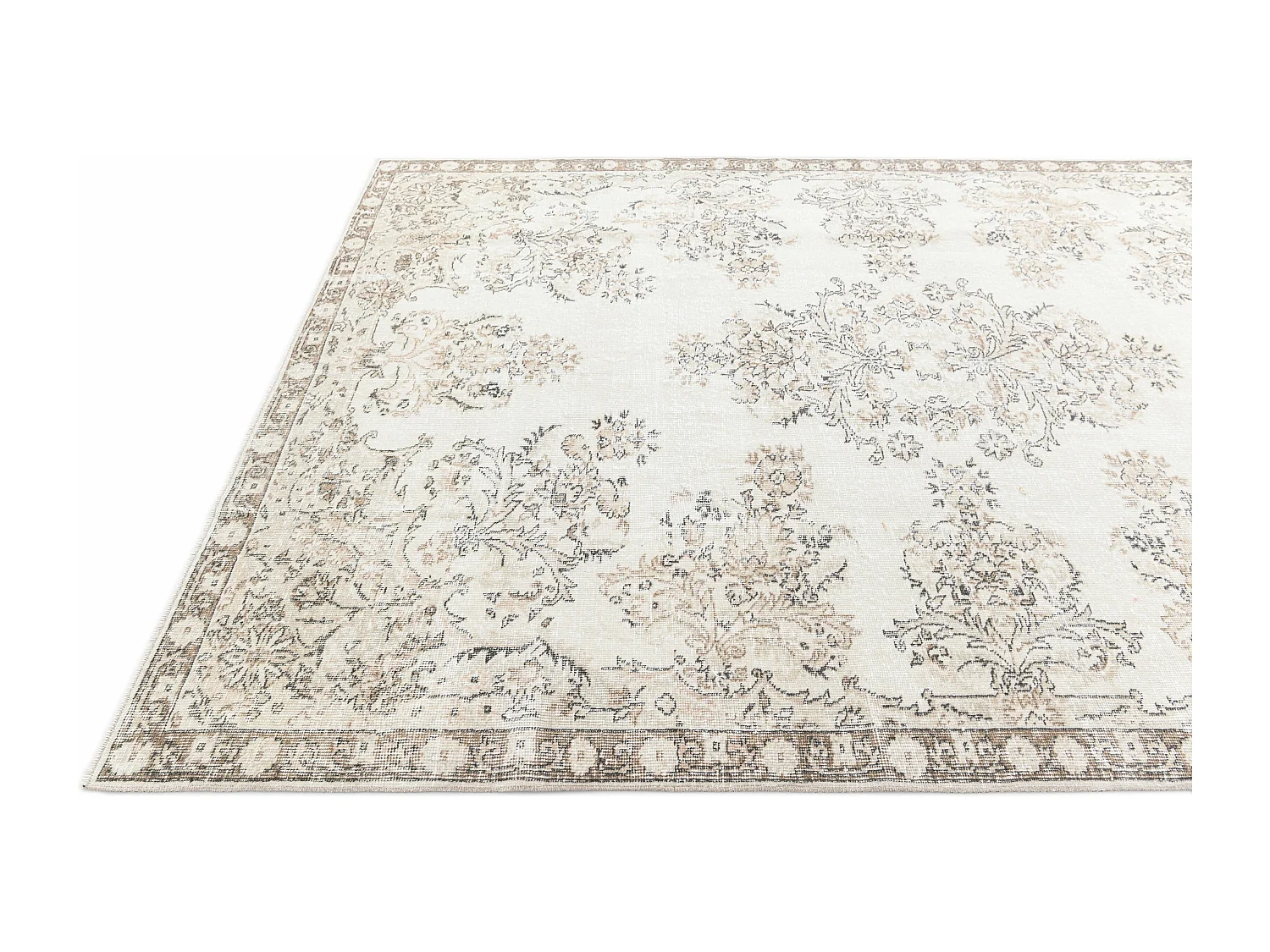 Tapis de laine 198x282 beige Ultra Vintage