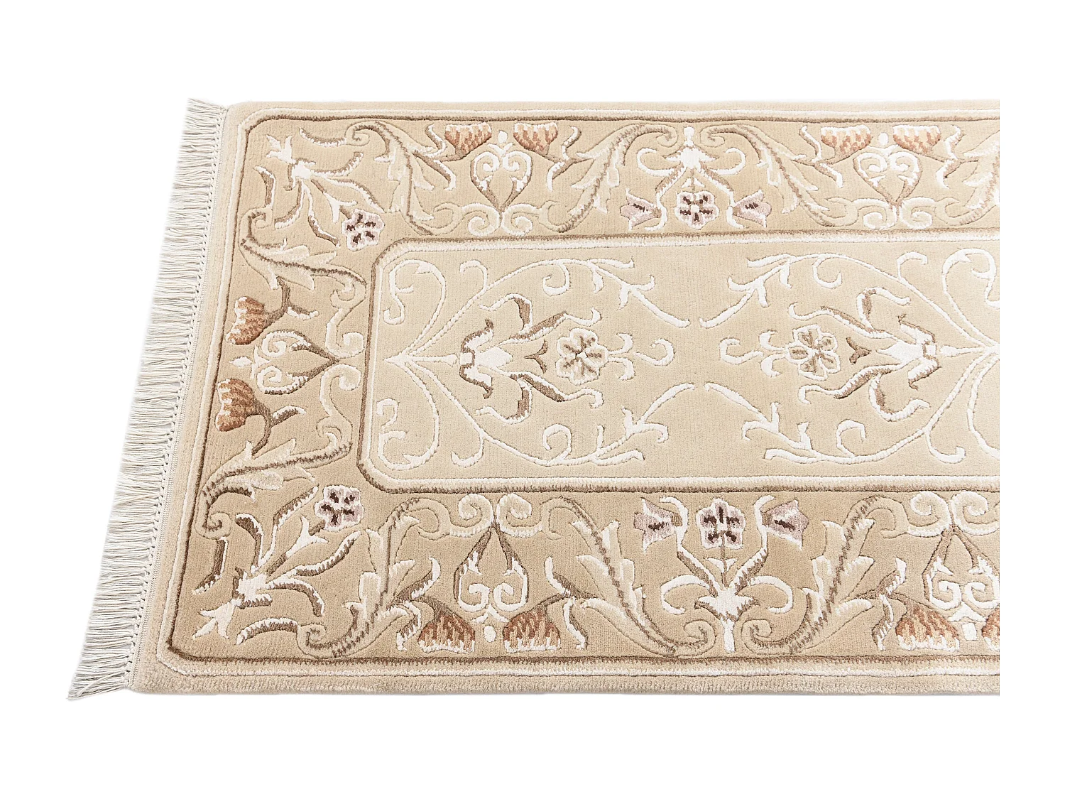Tapis de couloir en laine 84x295 brun Darya