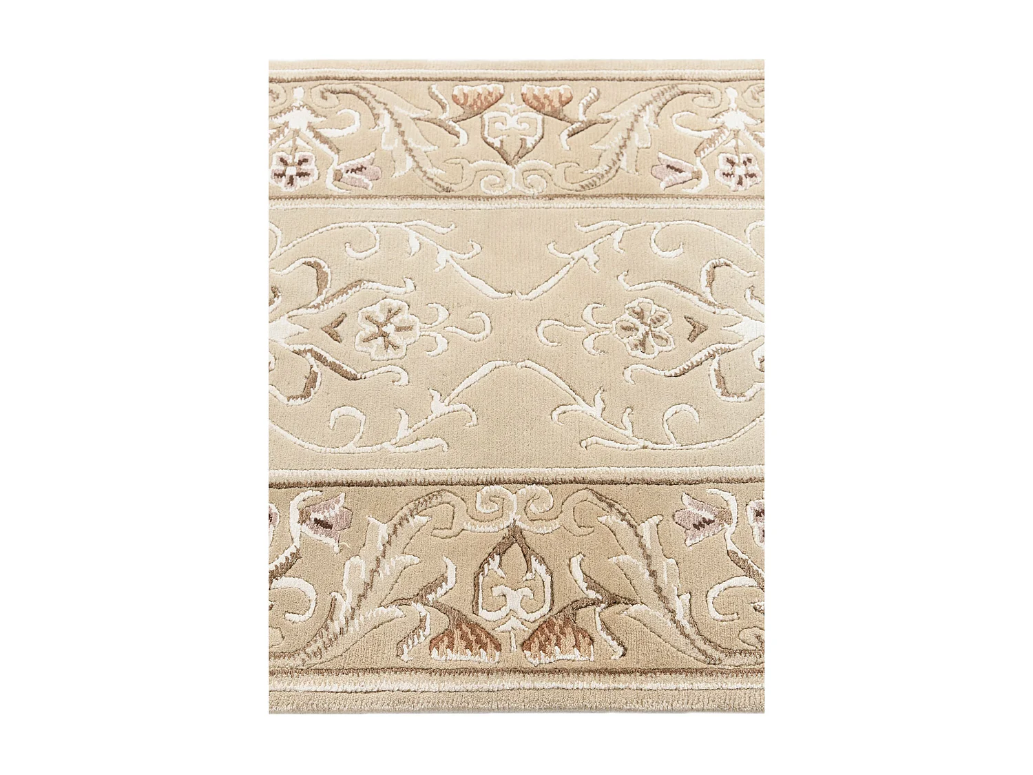 Tapis de couloir en laine 84x295 brun Darya
