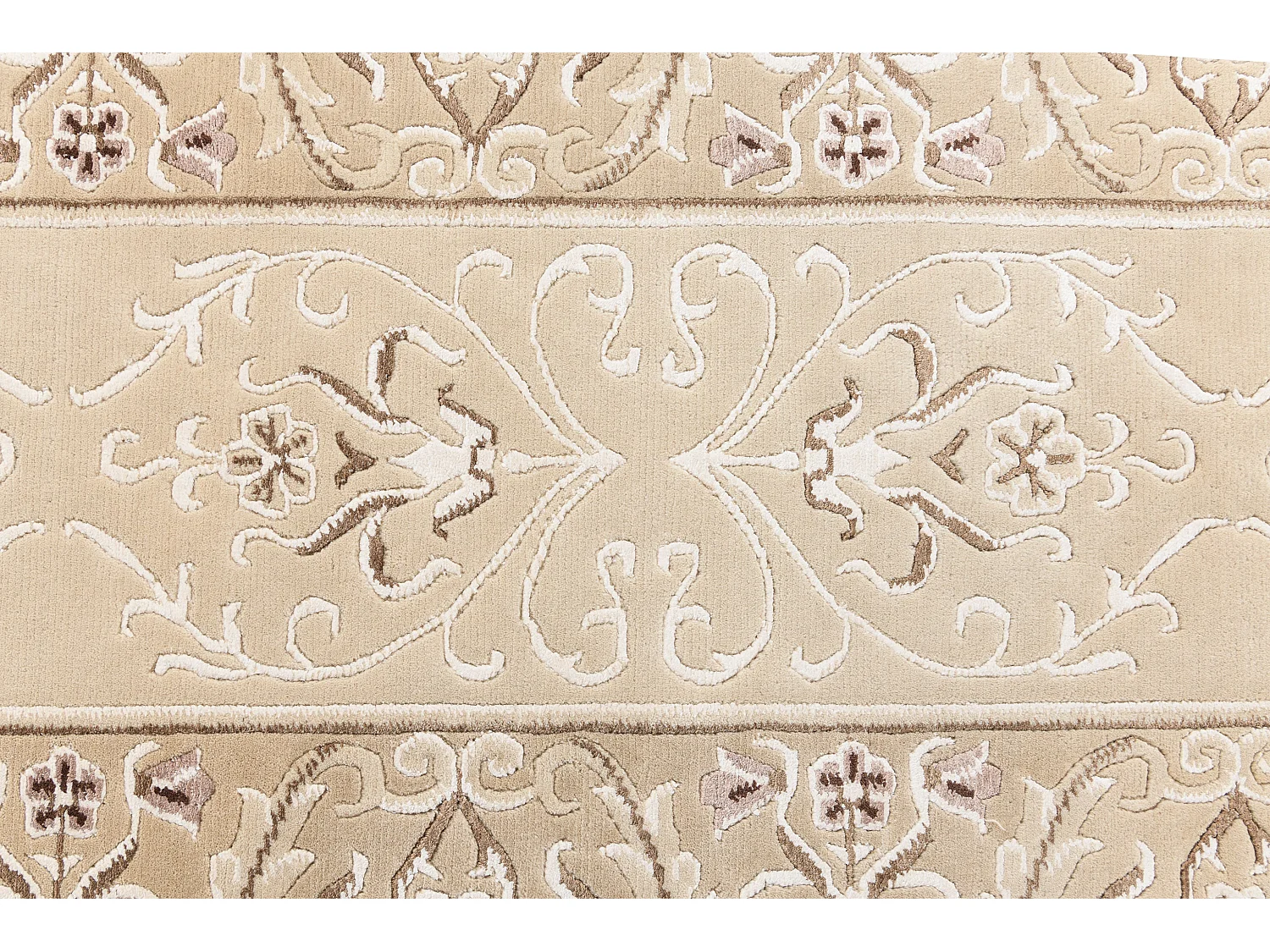 Tapis de couloir en laine 84x295 brun Darya