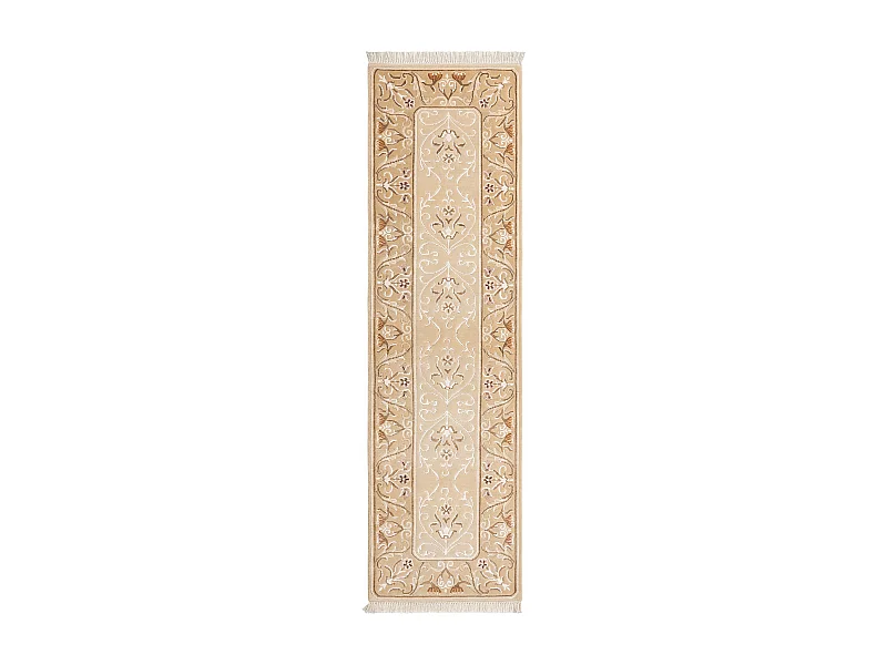 Tapis de couloir en laine 84x295 brun Darya