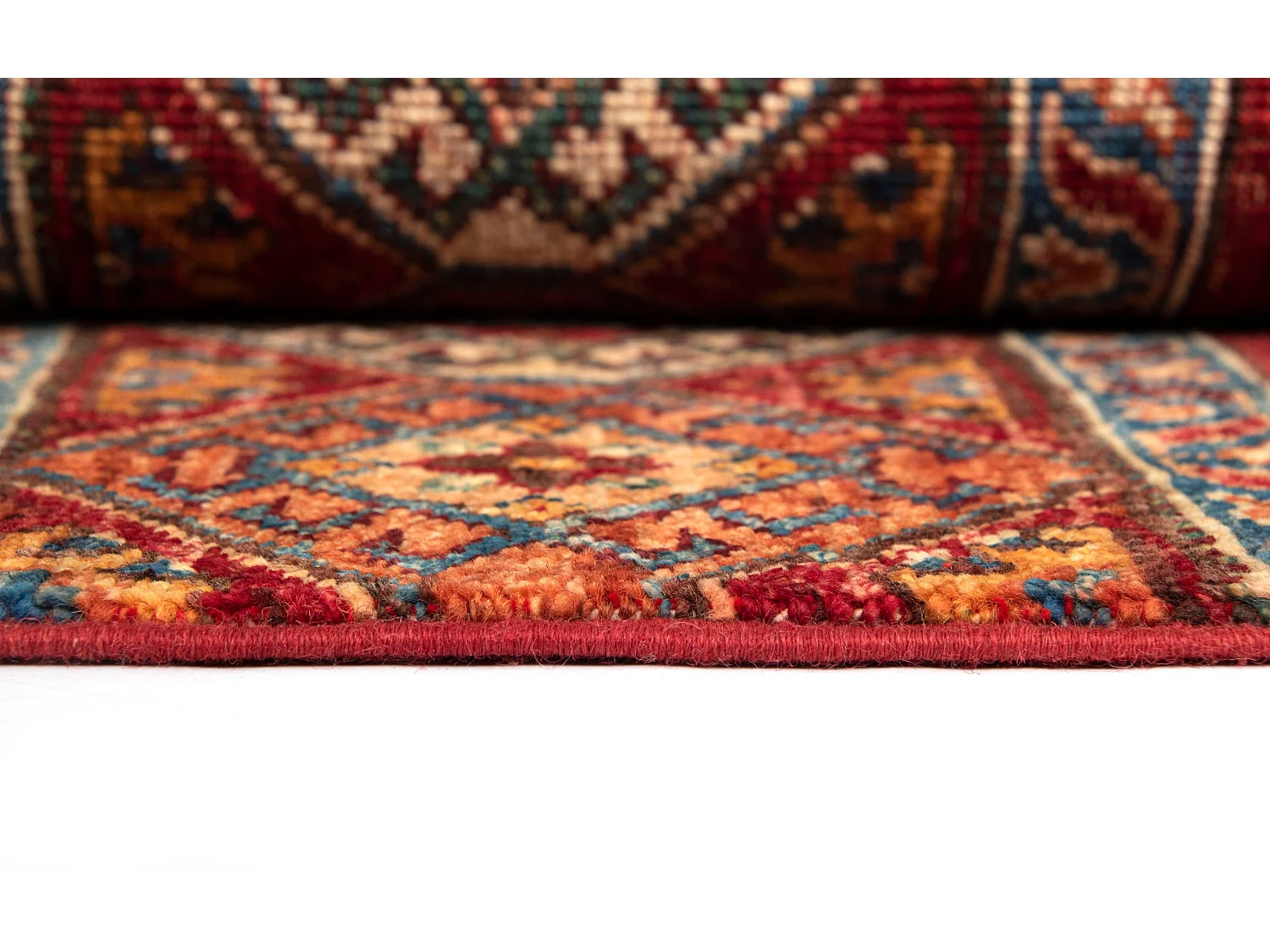 Tapis de laine 172x244 rouge Torkman