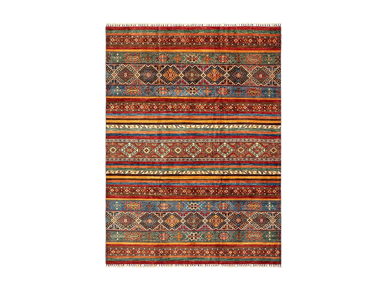 Tapis de laine 172x244 rouge Torkman