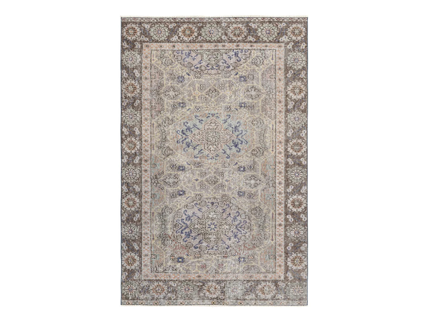 Tapis de laine 124x193 gris Ultra Vintage