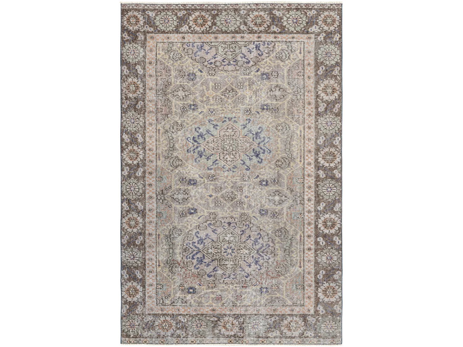 Tapis de laine 124x193 gris Ultra Vintage