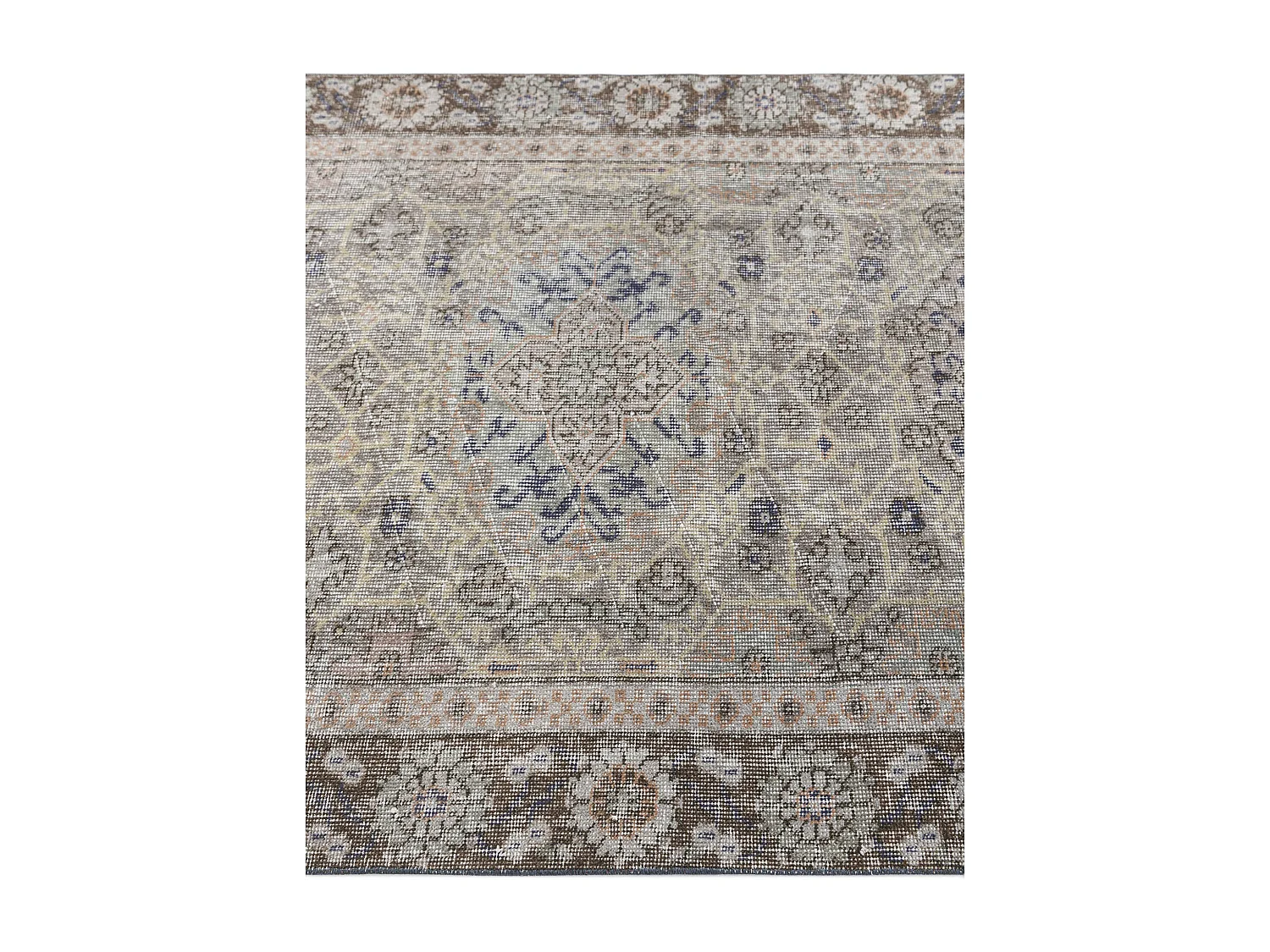 Tapis de laine 124x193 gris Ultra Vintage