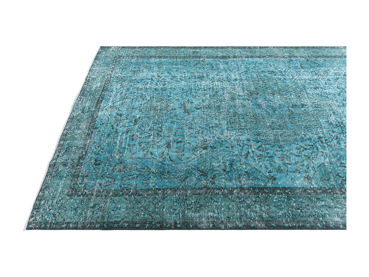 Wollteppich 173x292 Türkis Ultra Vintage