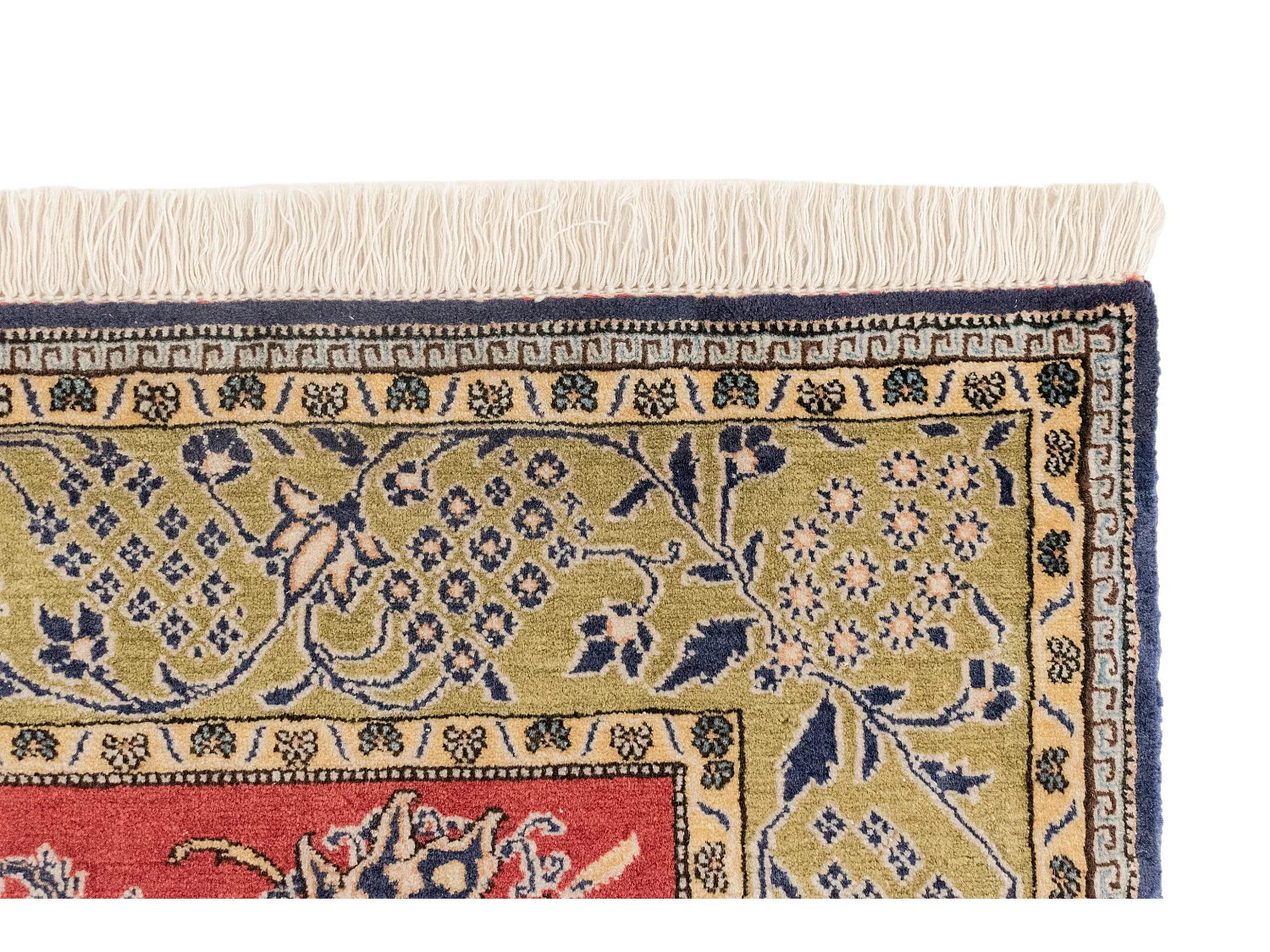 Tapis de laine 137x211 rouge Ghom