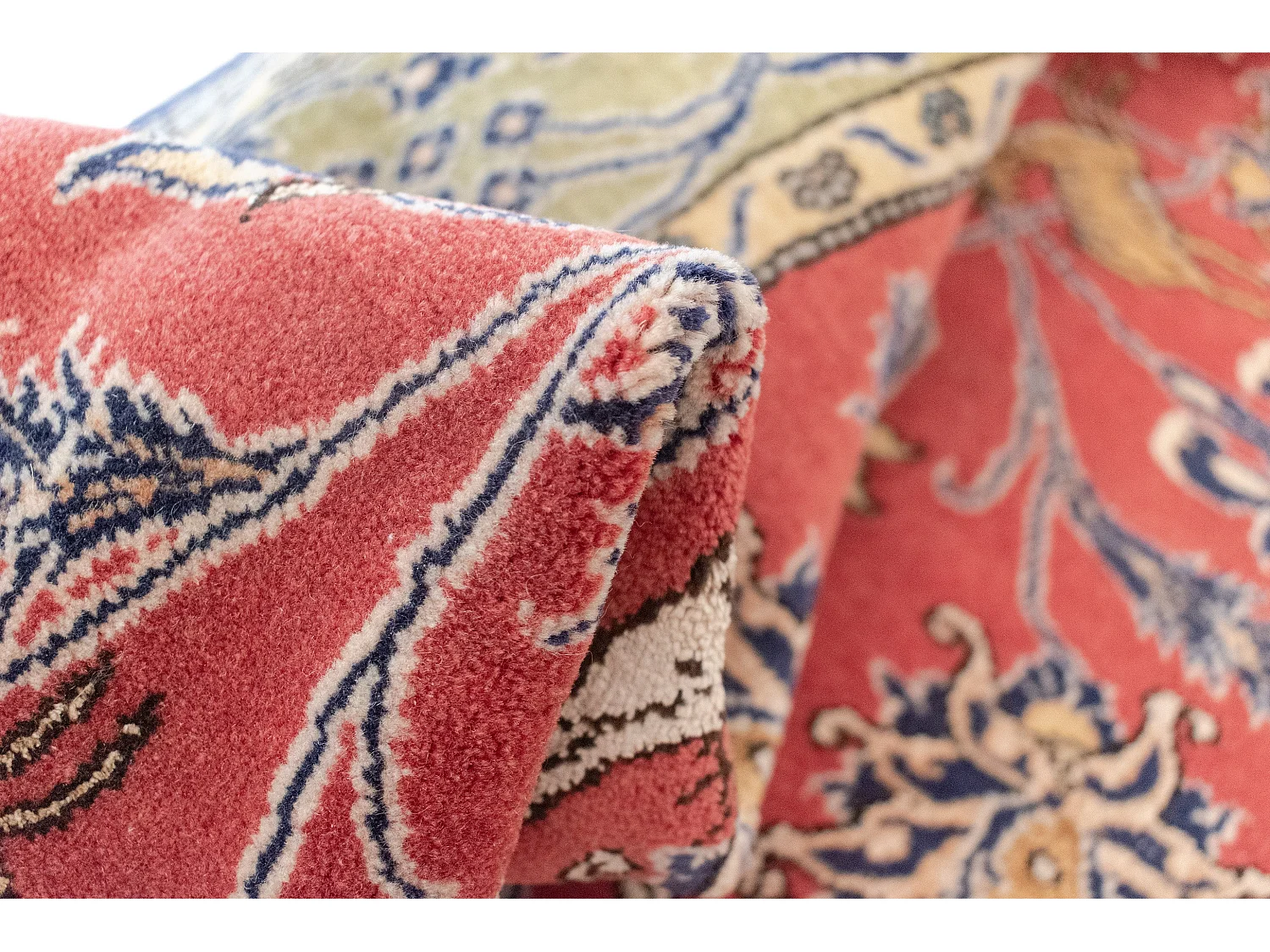 Tapis de laine 137x211 rouge Ghom