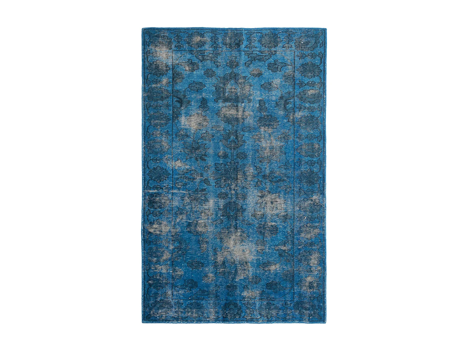 Tapis de laine 152x243 Bleu Vintage