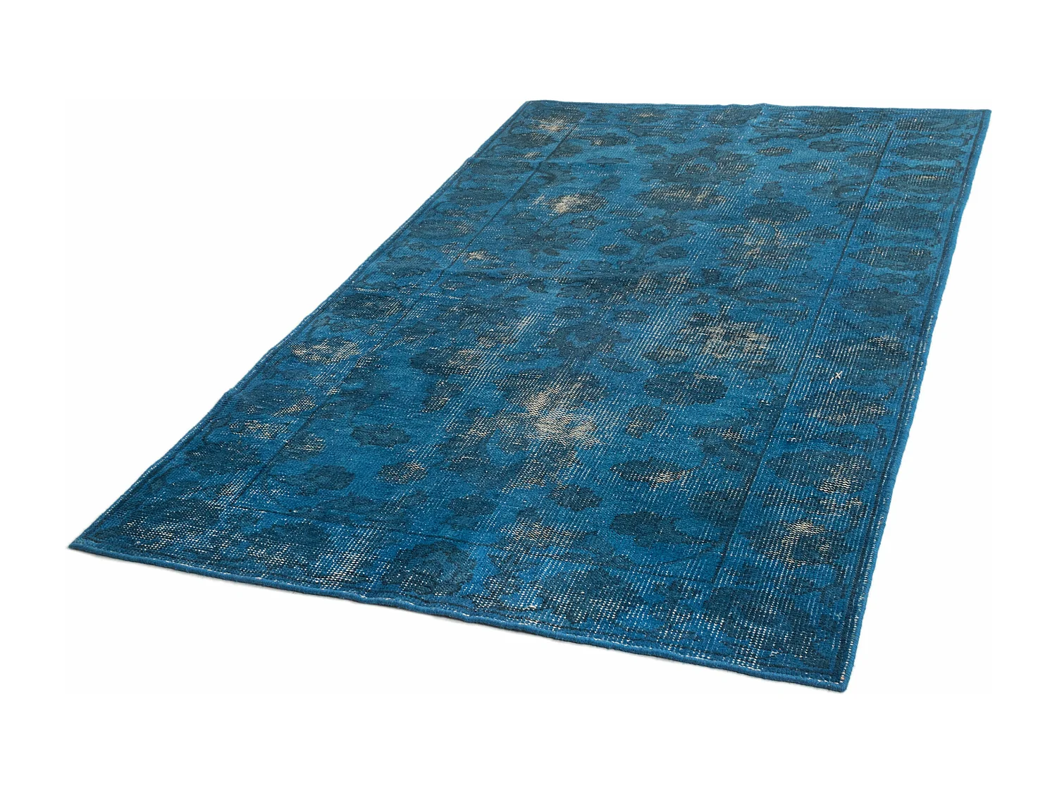 Tapis de laine 152x243 Bleu Vintage