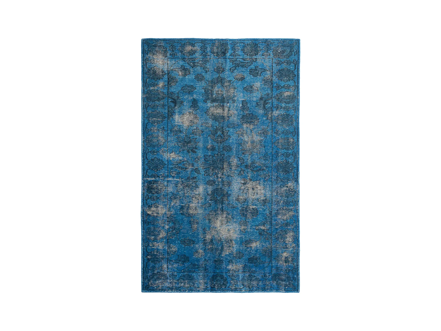 Tapis de laine 152x243 Bleu Vintage