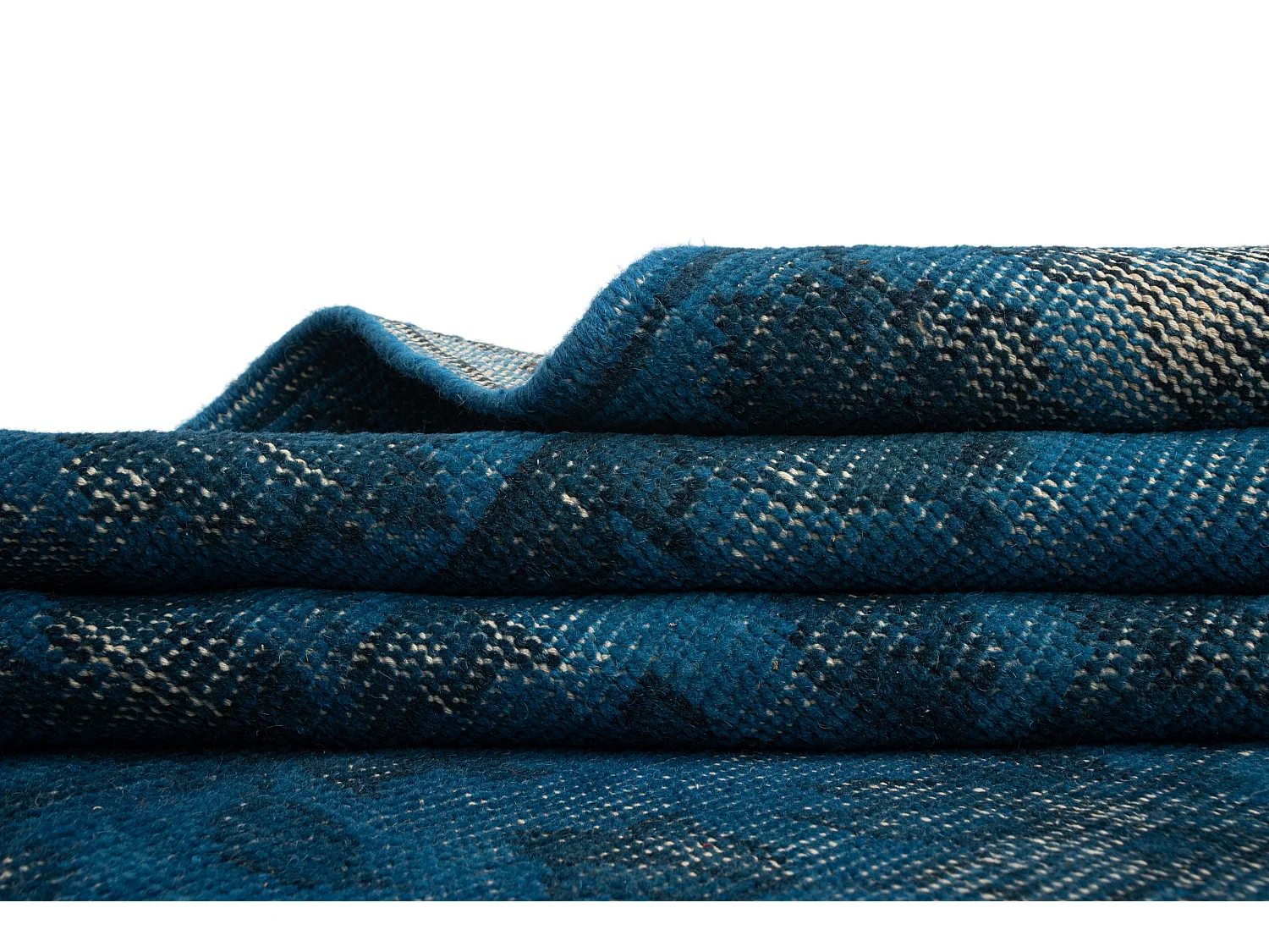 Tapis de laine 152x243 Bleu Vintage