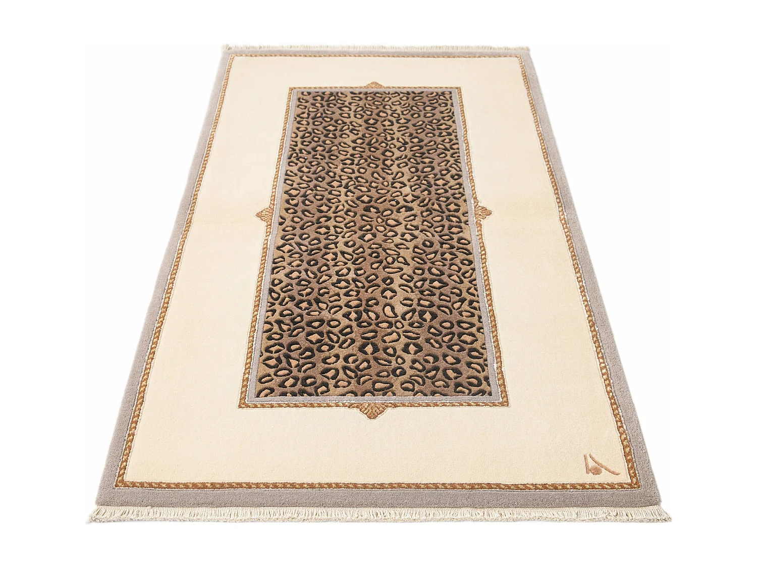 Tapis de laine 89x160 beige Darya