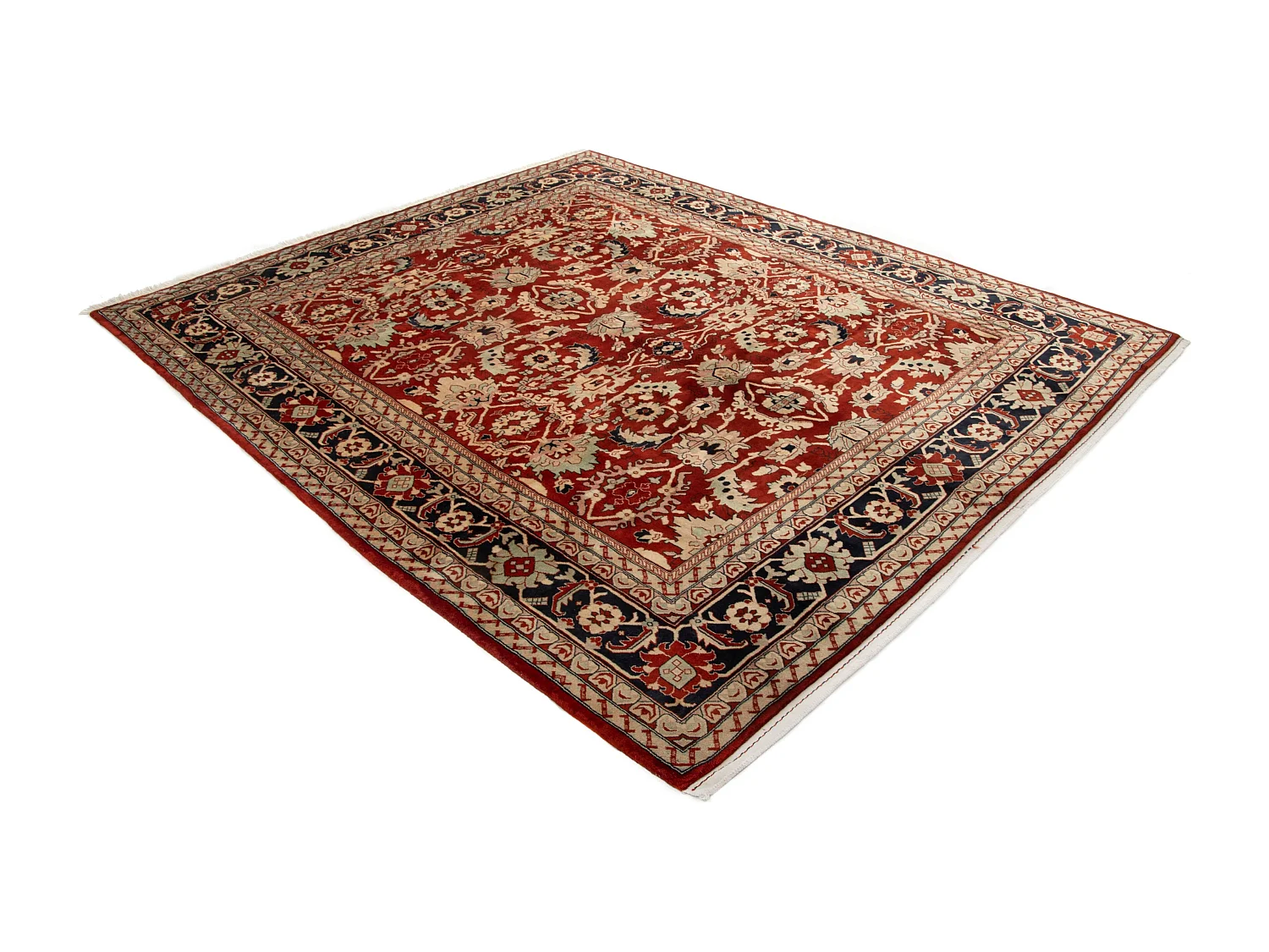 Tapis de laine 255x301 rouge Tabriz
