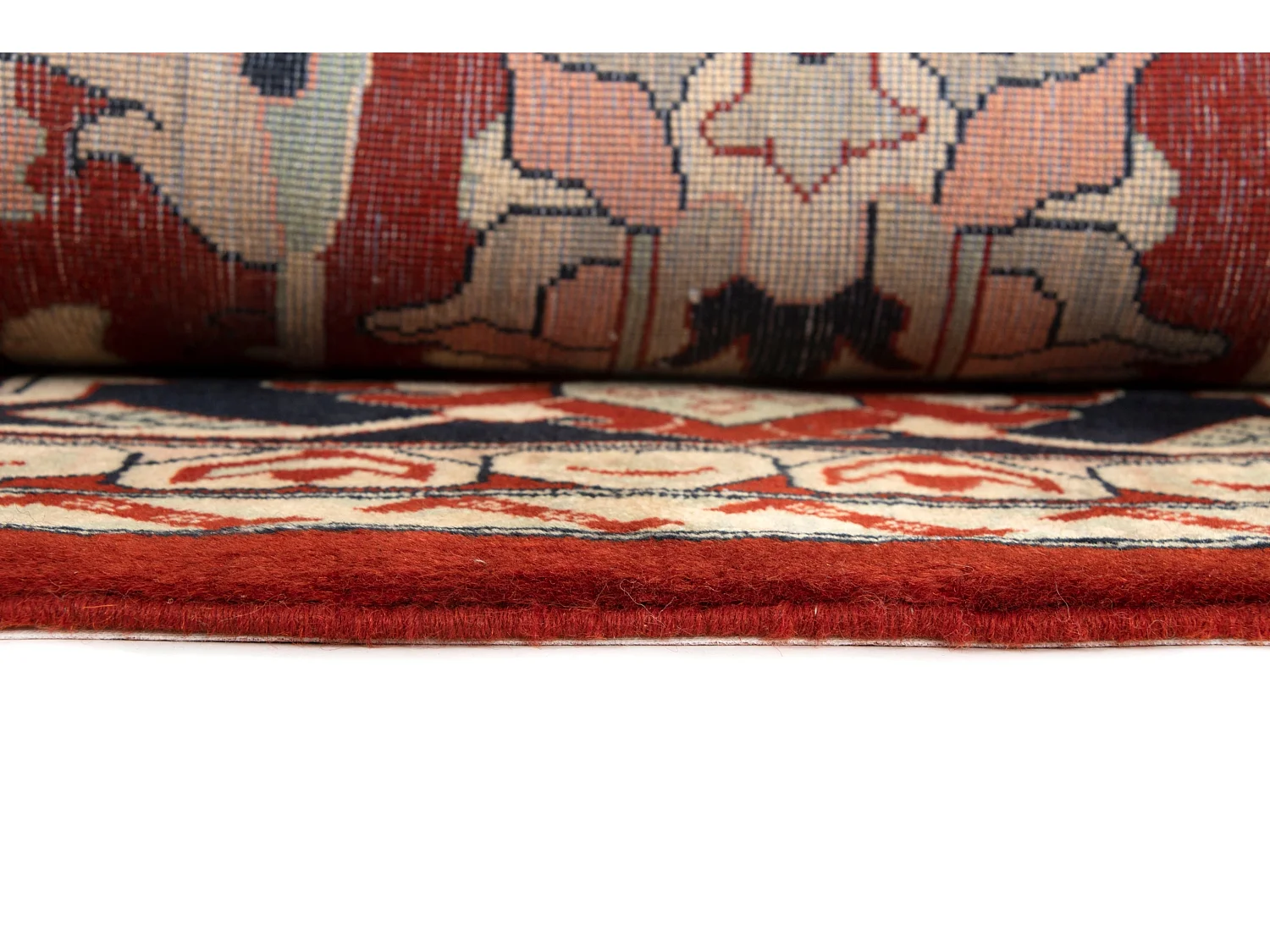 Tapis de laine 255x301 rouge Tabriz