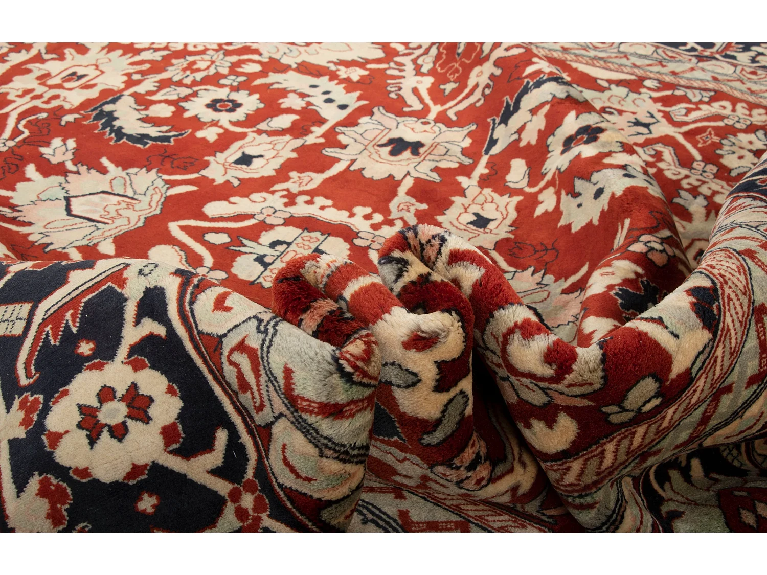 Tapis de laine 255x301 rouge Tabriz
