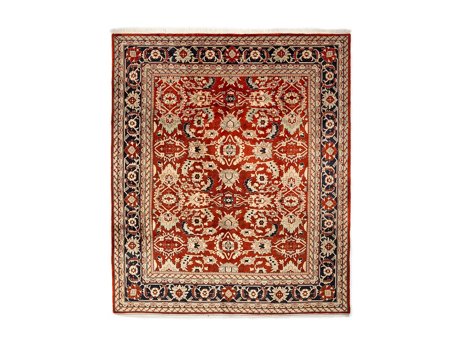 Tapis de laine 255x301 rouge Tabriz