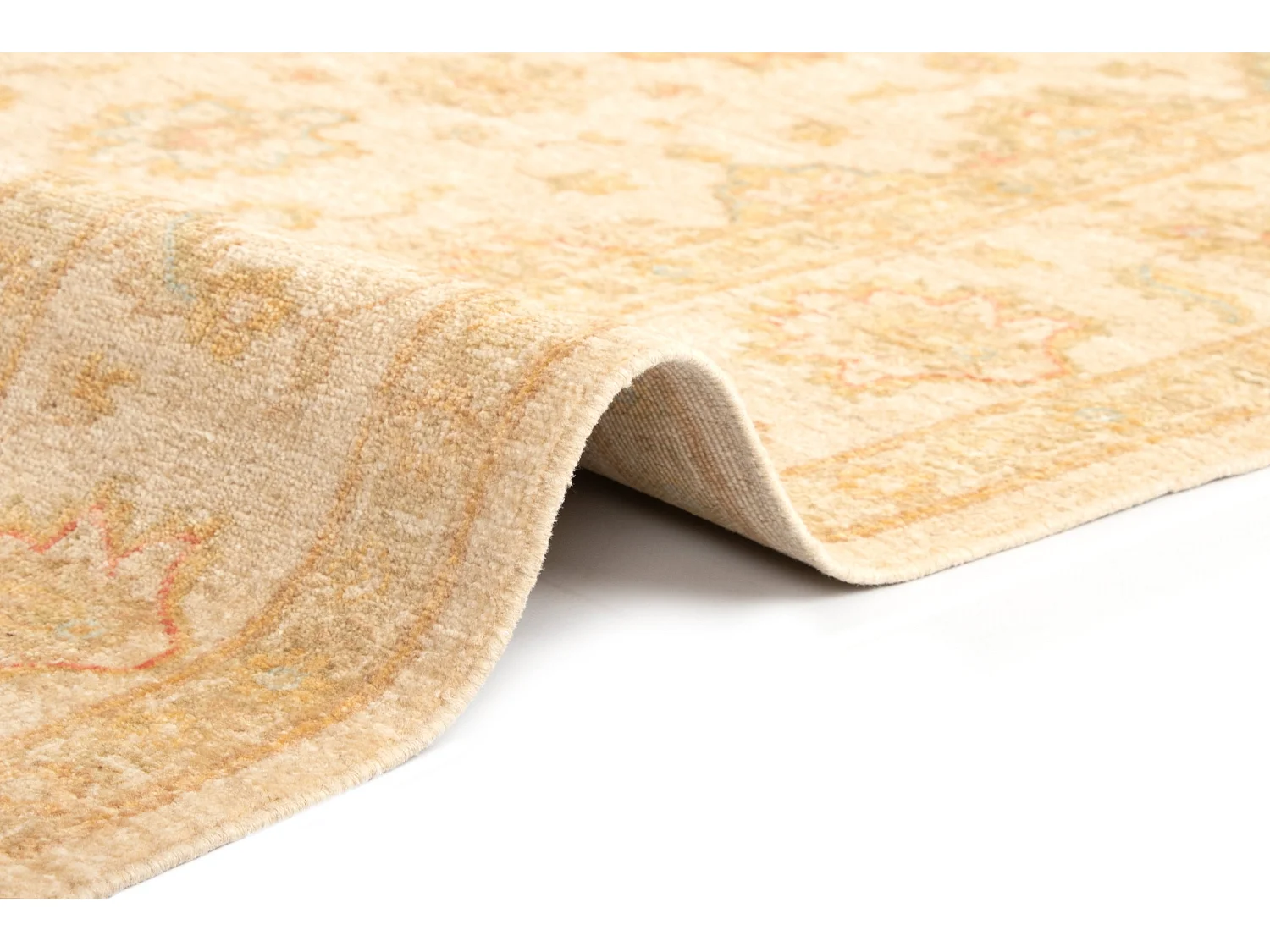 Wollteppich 152x197 Beige Kaizar