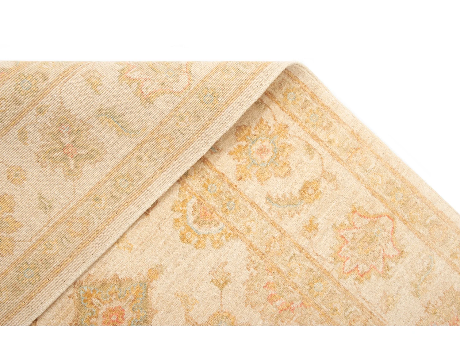 Wollteppich 152x197 Beige Kaizar