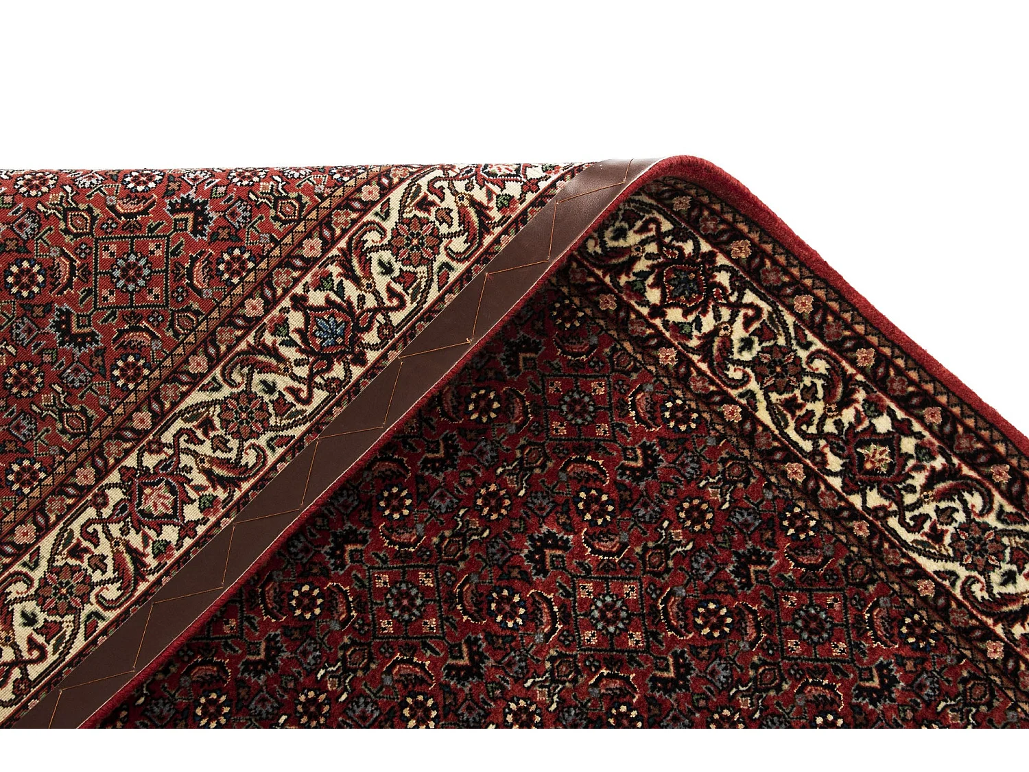 Tapis de couloir en laine 80x292 rouge Bidjar