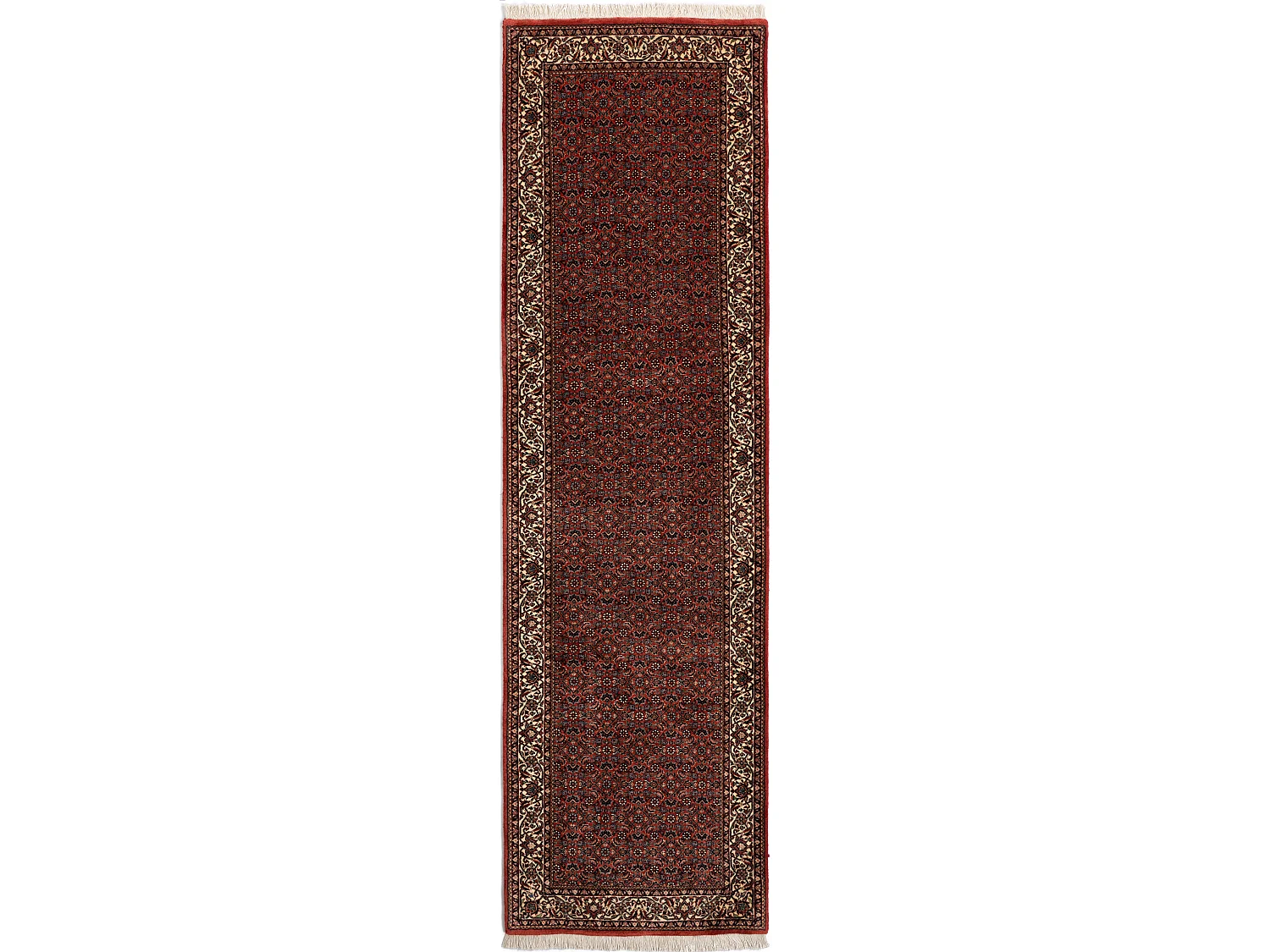 Tapis de couloir en laine 80x292 rouge Bidjar