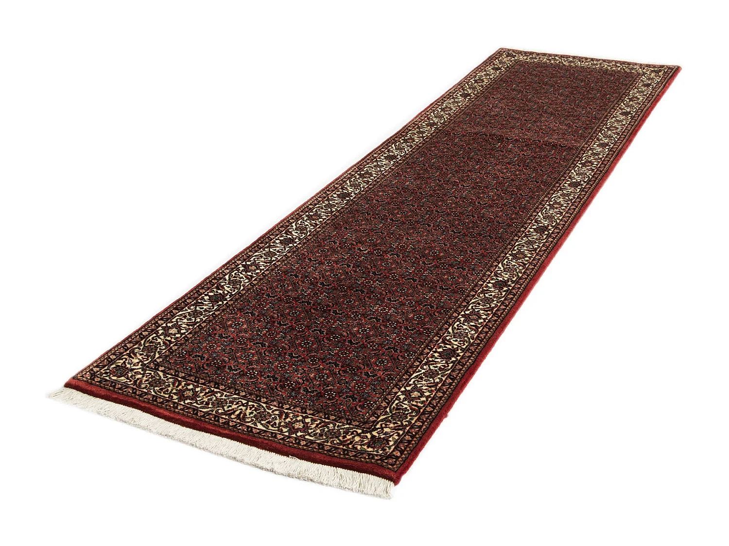 Tapis de couloir en laine 80x292 rouge Bidjar