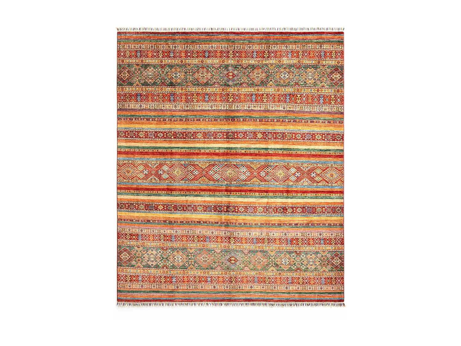 Tapis de laine 248x297 rouge Torkman