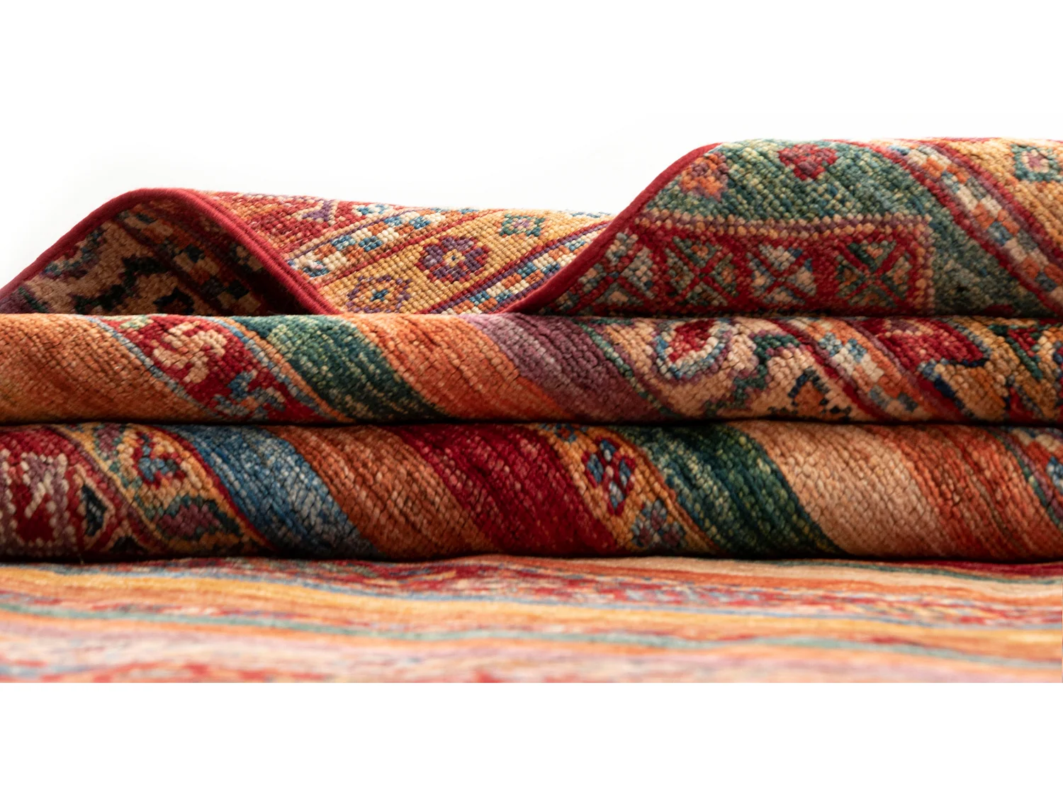 Tapis de laine 248x297 rouge Torkman