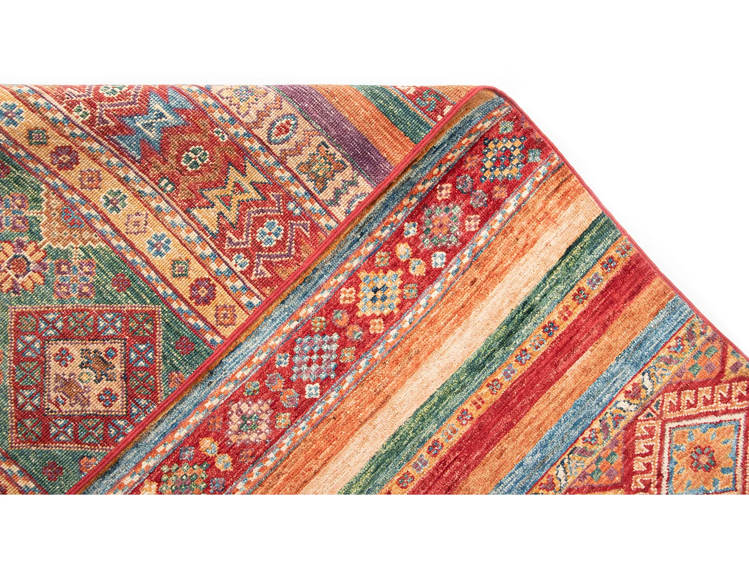 Tapis de laine 248x297 rouge Torkman