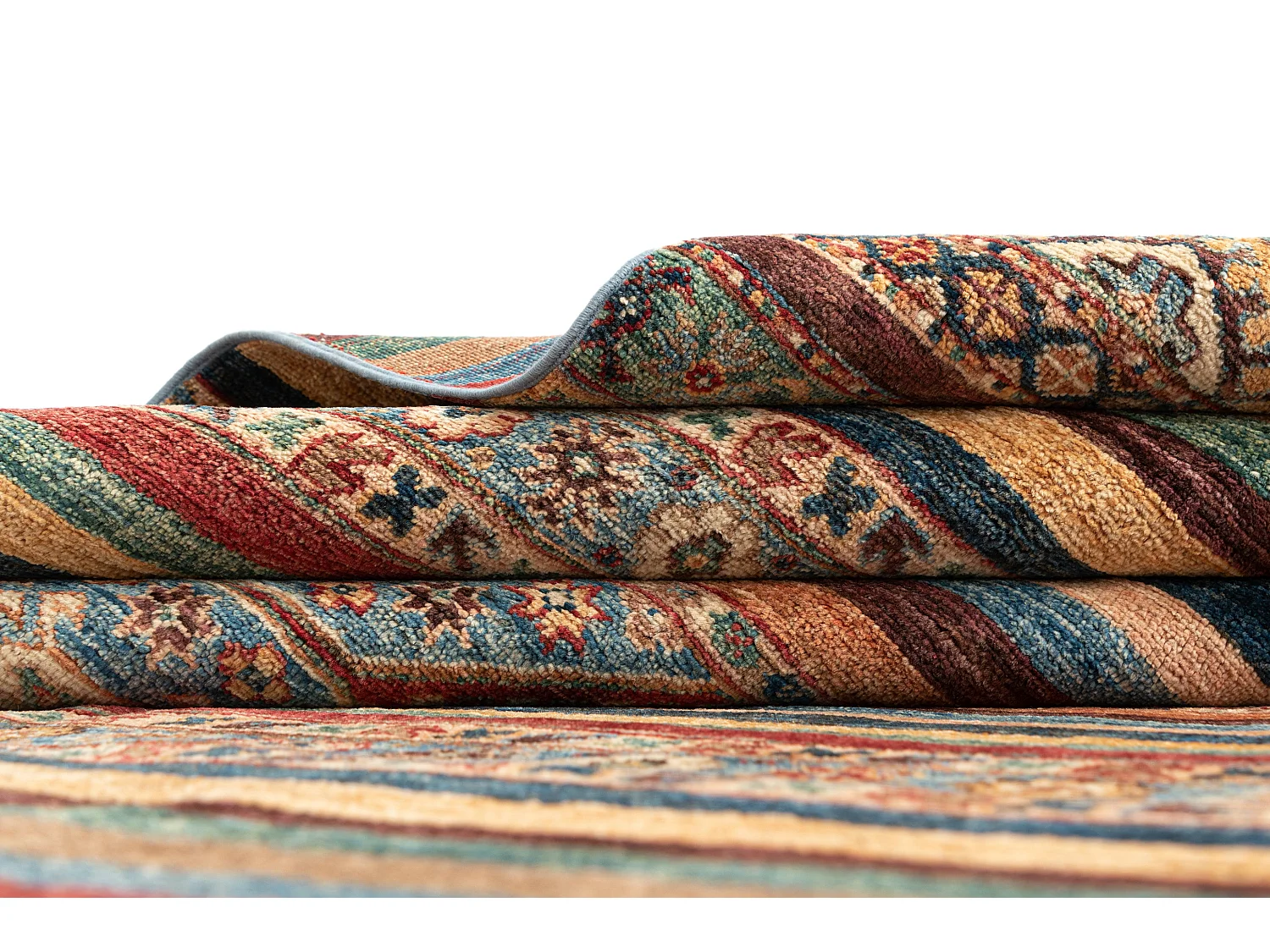 Tapis de laine 204x293 rouge Torkman