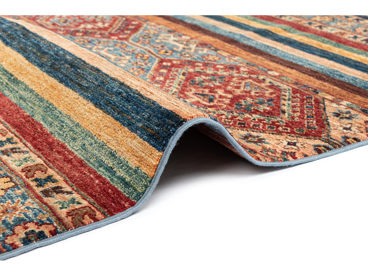 Tapis de laine 204x293 rouge Torkman